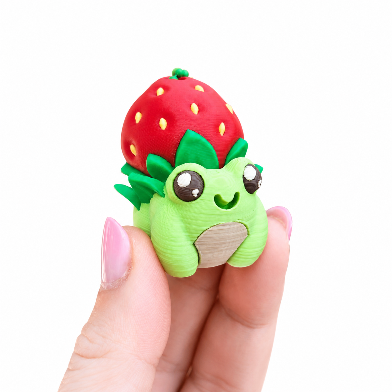 Llavero clicker rana de fresa