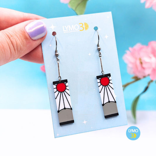 Mini pendientes hanafuda