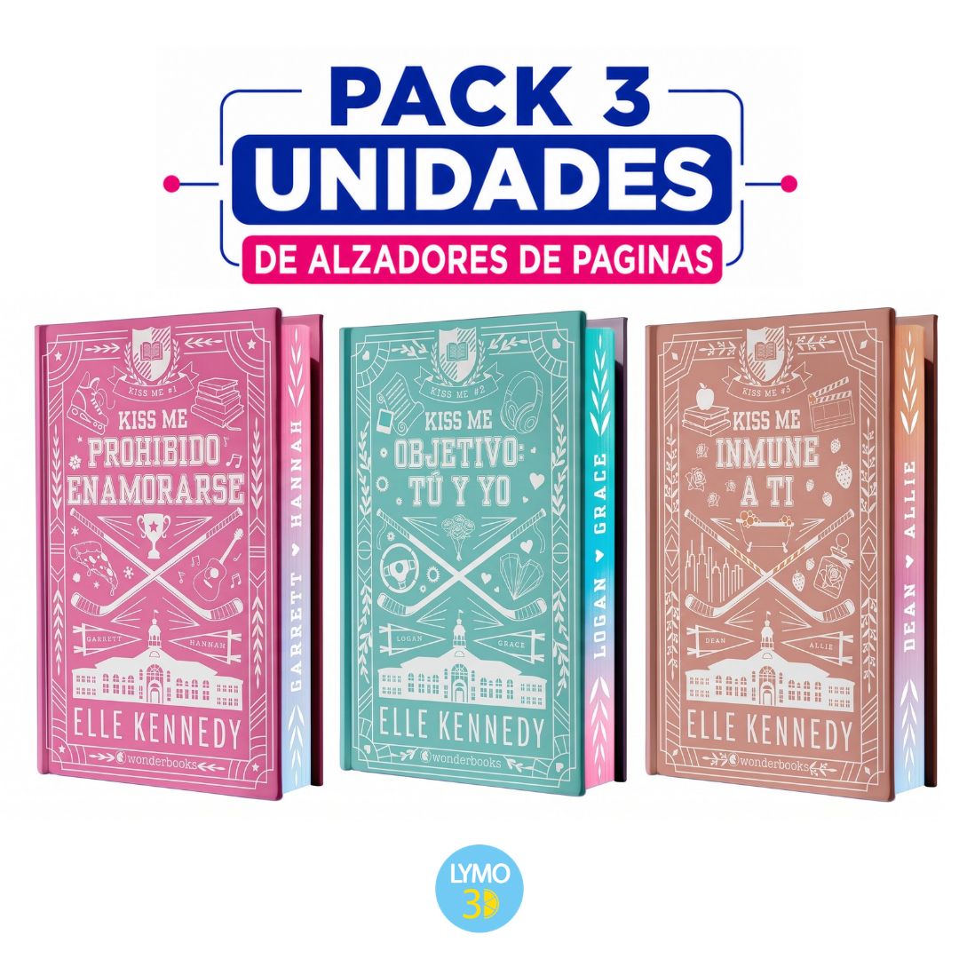 Pack de alzadores de páginas para la Saga Off Campus (kiss me)