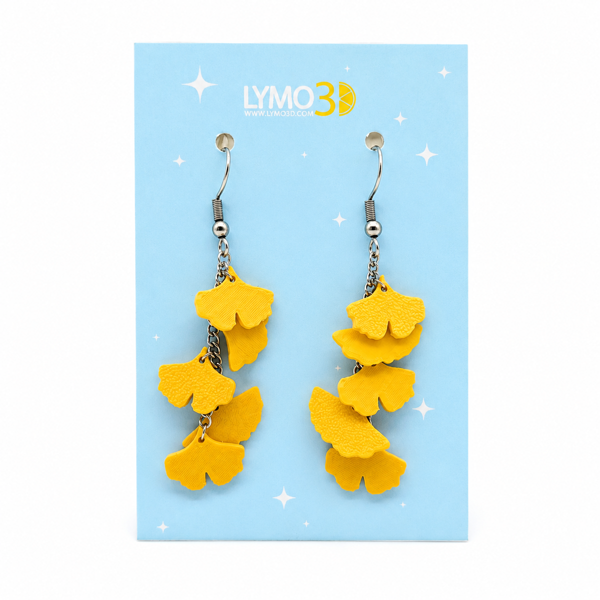 Pendientes ginkgo biloba
