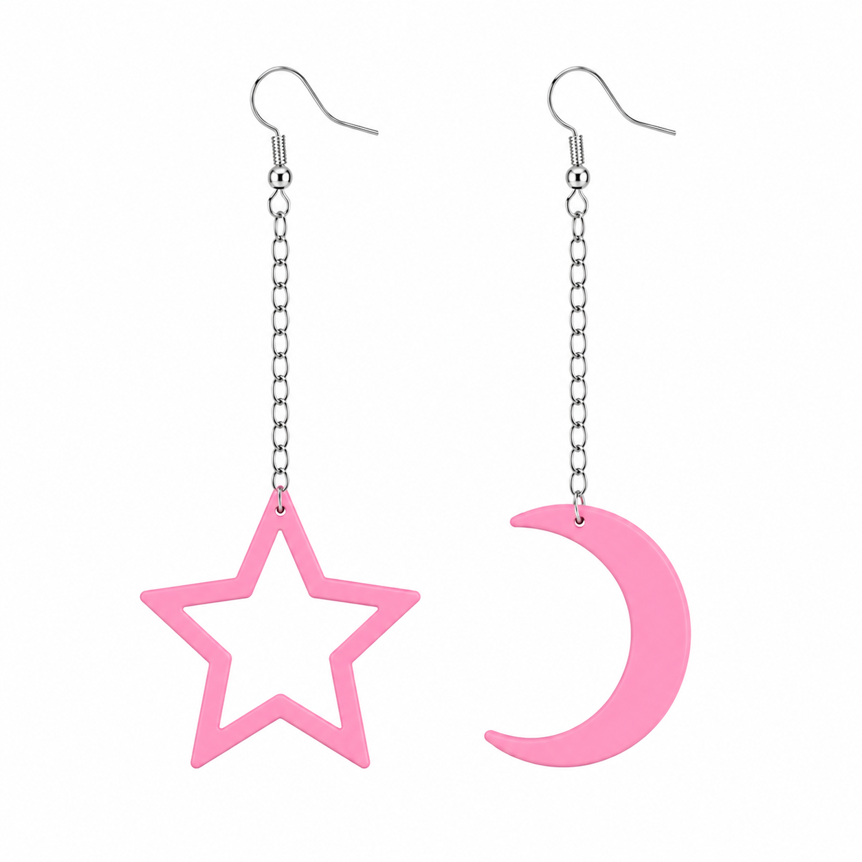 Mond- und Stern-Ohrringe