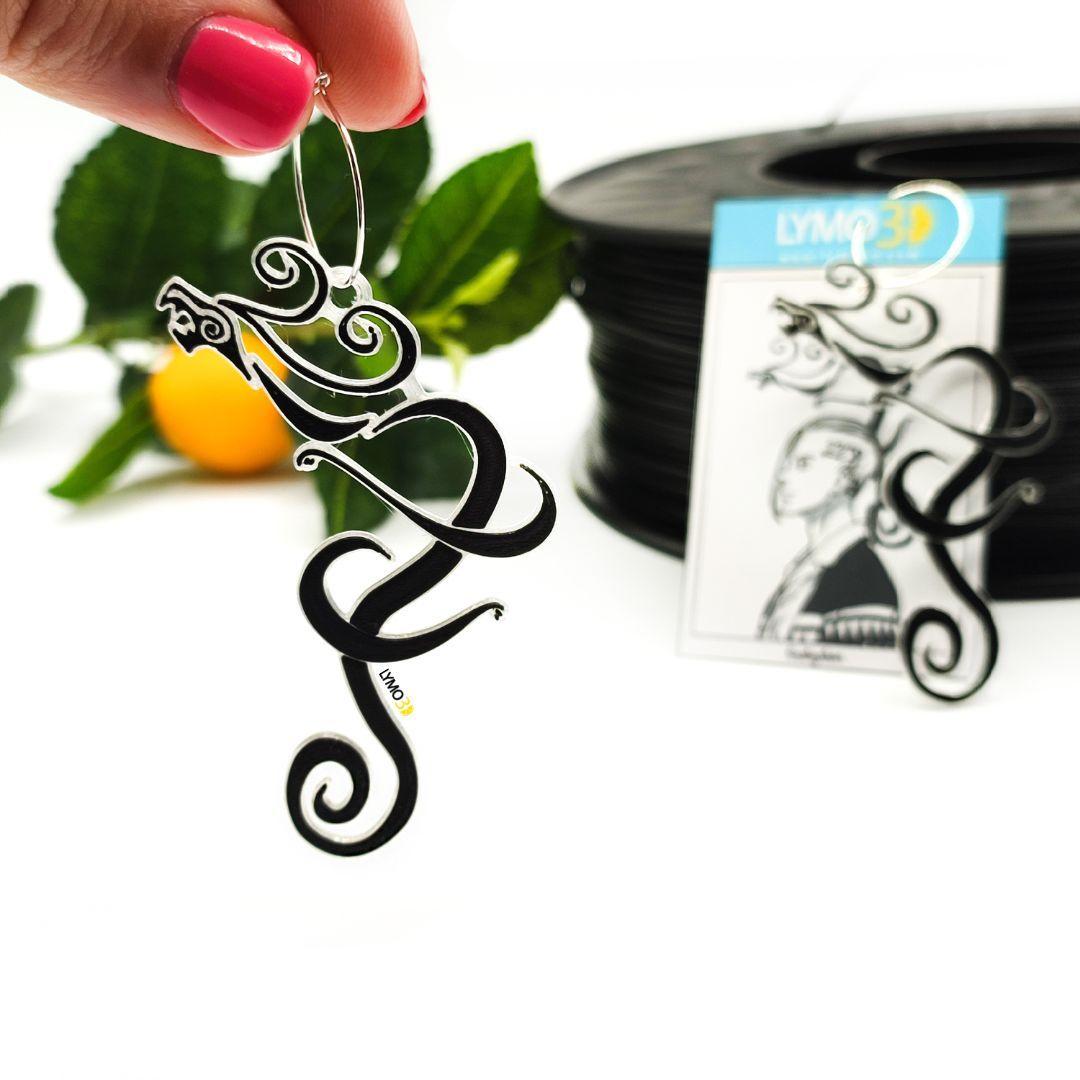 Draken tattoo earrings