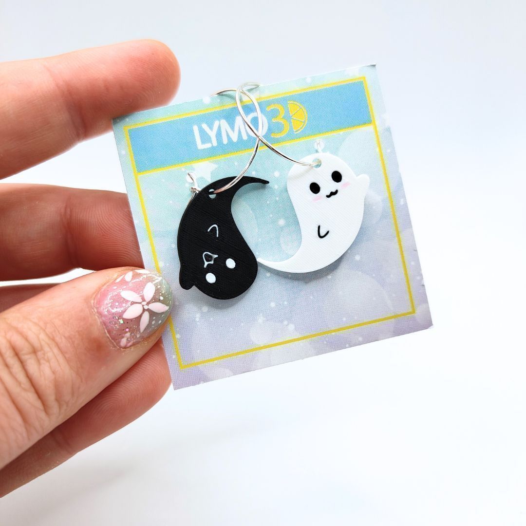 Pendientes Fantasmitas Yin Yang
