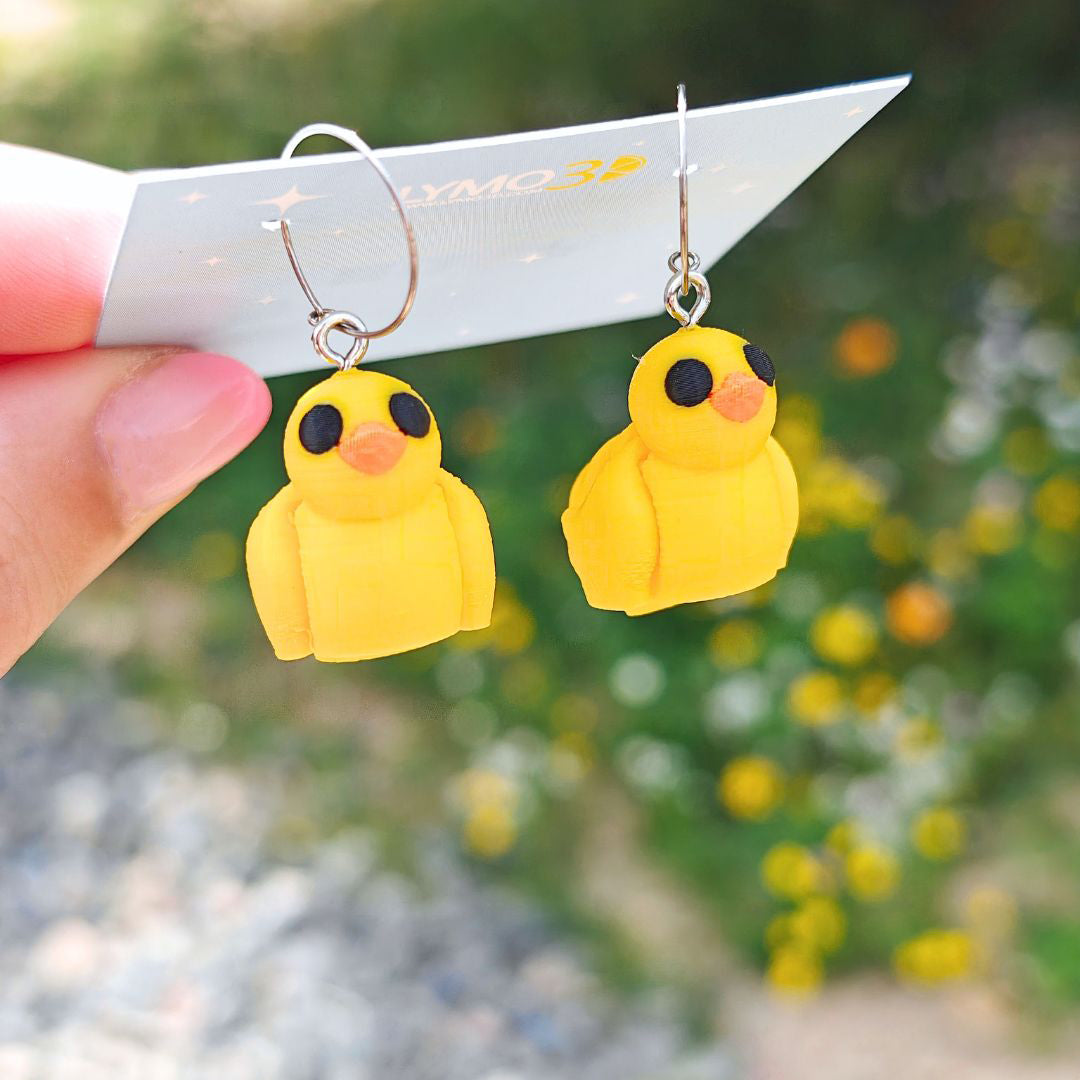 Pendientes animales articulados con aro