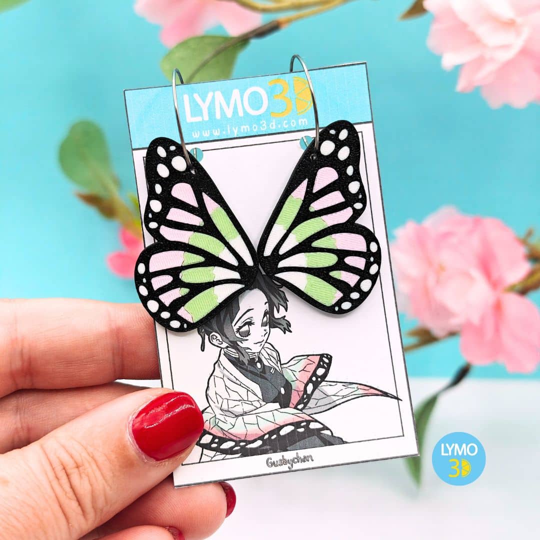 Pendientes alas de mariposa