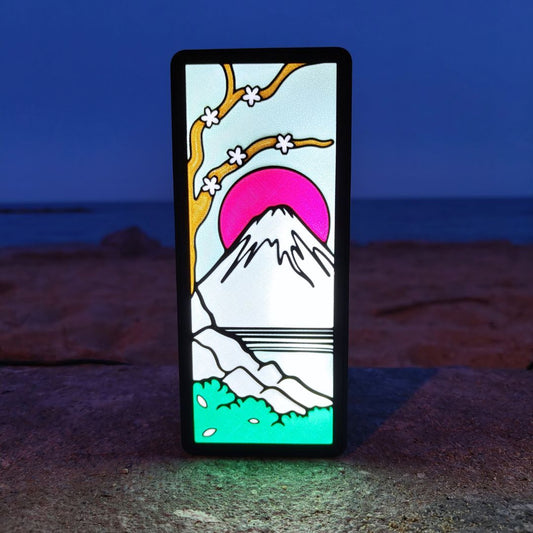 Lámpara 3D: Paisaje Fuji x lymo3D 1