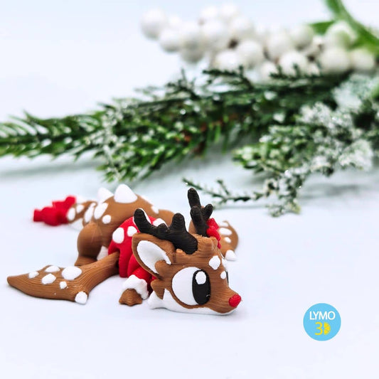 Dragón Reno de navidad articulado