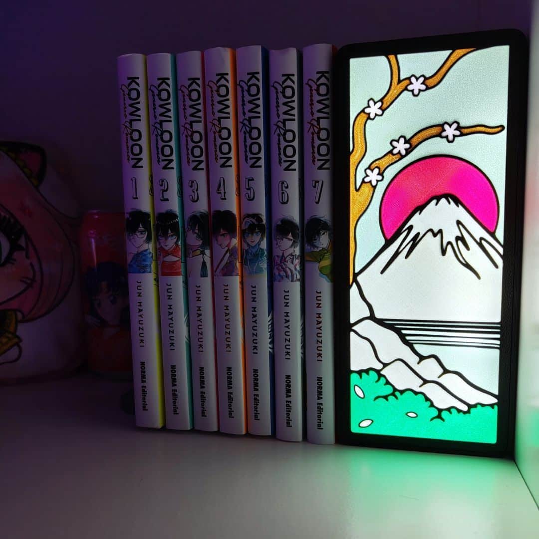 Lámpara 3D: Paisaje Fuji x lymo3D estanteria