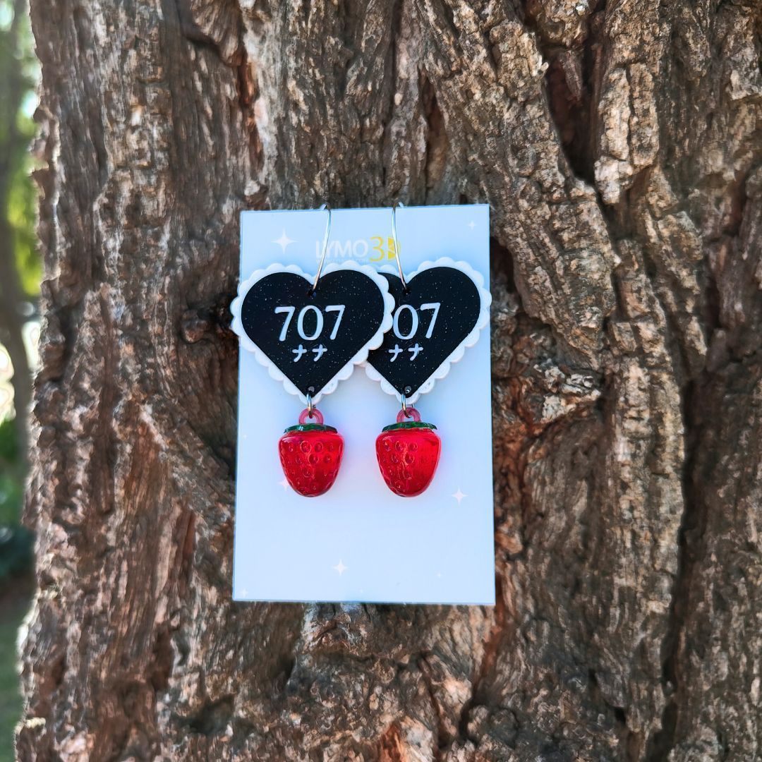 Pendientes 707 Red Strawberry