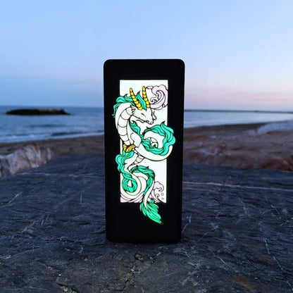 Lámpara 3D: Dragón del templo. Lymo3D