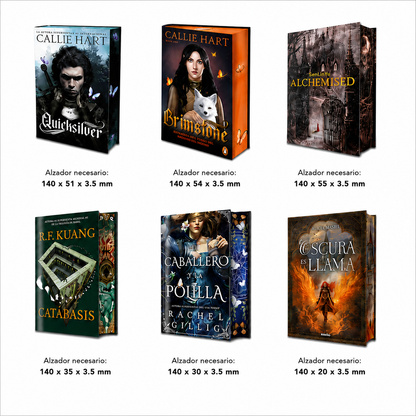 Alzadores de páginas para libros de tapa dura | Personalizados | Precio por unidad