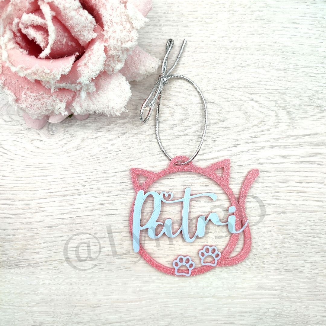 Bolas 3D: Forma de Gato (personalizables)