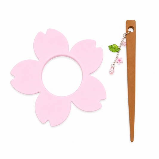 Broche flor de cerezo para el pelo