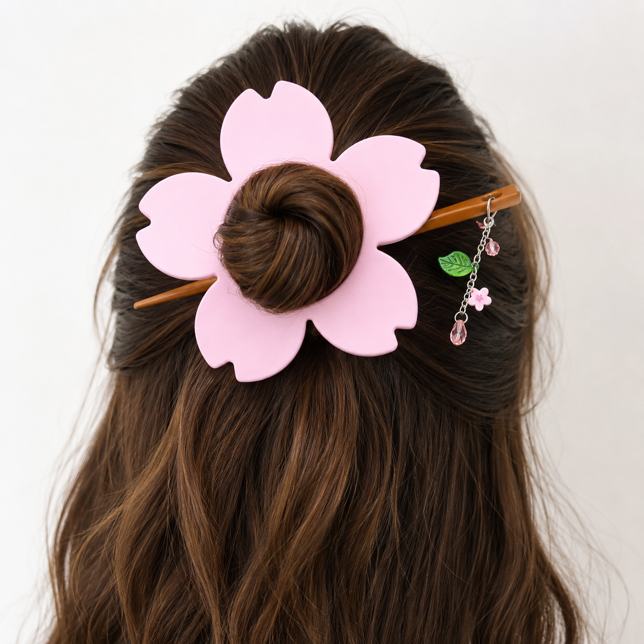 Broche flor de cerezo para el pelo