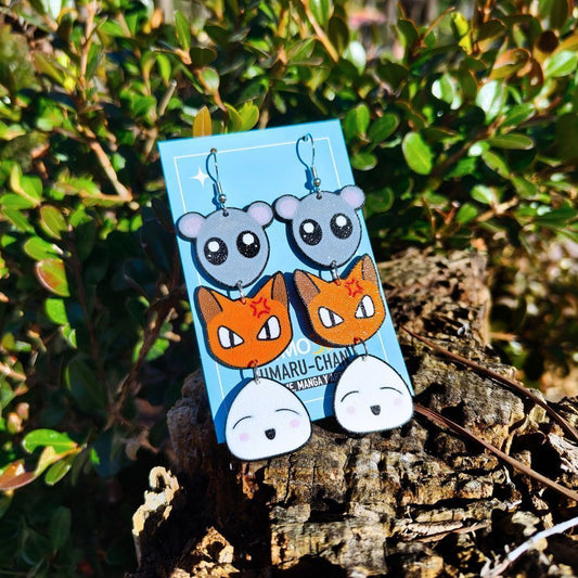 Pendientes cesta de frutas