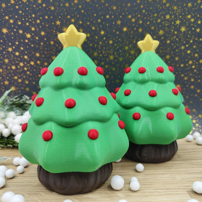 Caja árbol de navidad verde