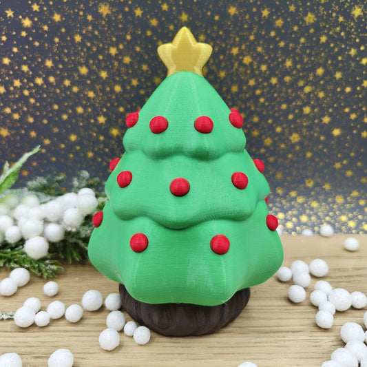 Caja árbol de navidad verde