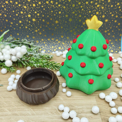 Caja árbol de navidad verde