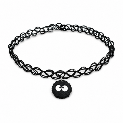 Black choker with soot