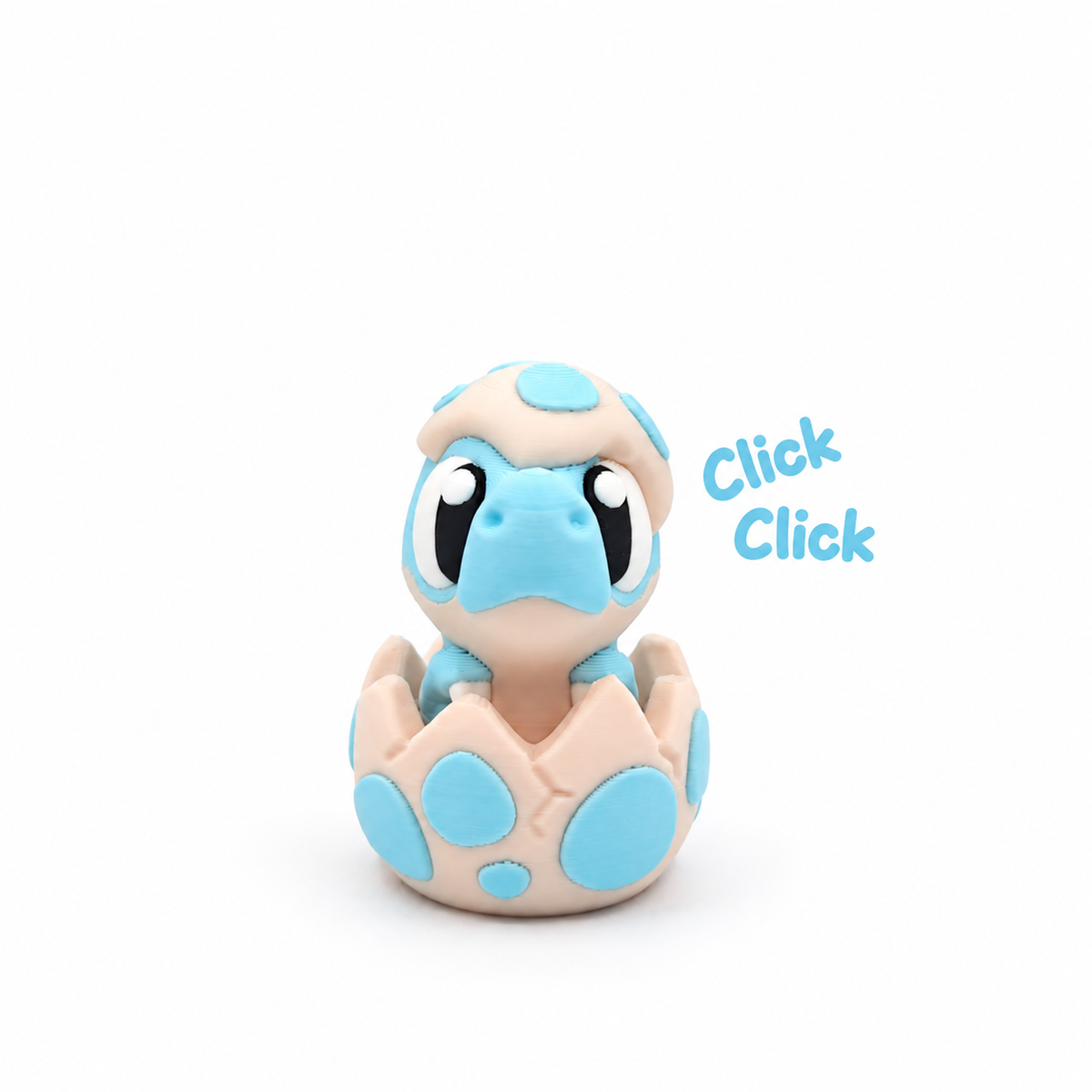 Clicker Dinosaurio Bebé Azul