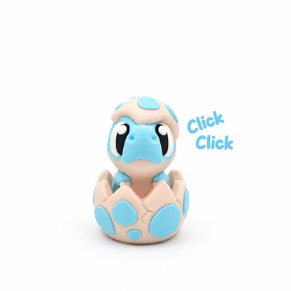 Clicker Dinosaurio Bebé Azul