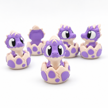 Clicker Dinosaurio Bebé Morado
