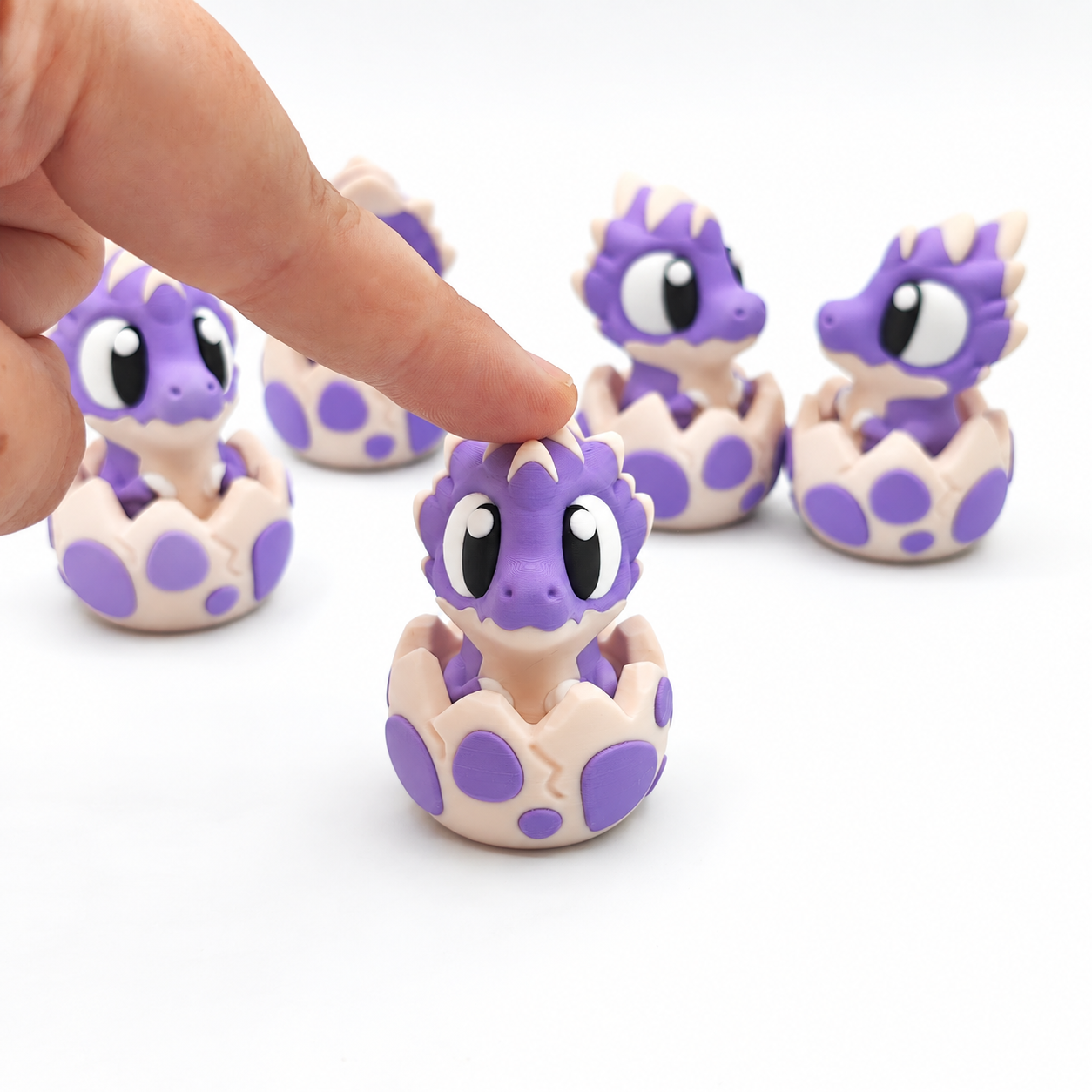 Clicker Dinosaurio Bebé Morado