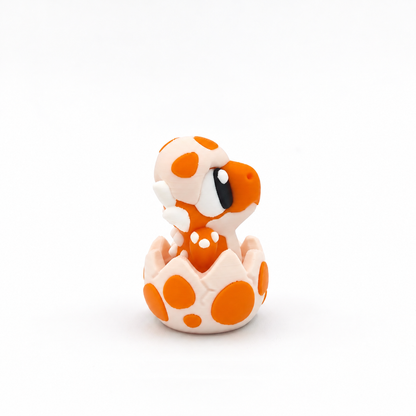 Clicker Dinosaurio Bebé Naranja