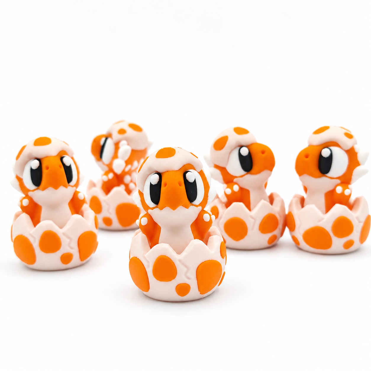 Clicker Dinosaurio Bebé Naranja