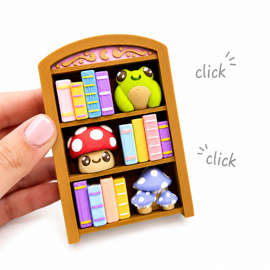 Clicker de estantería kawaii