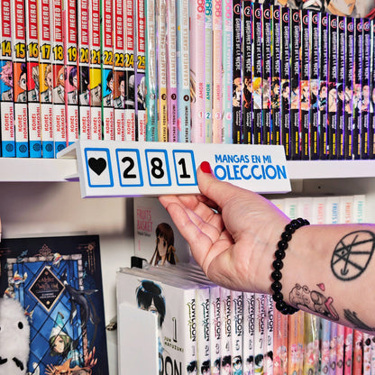 Customizable counter for shelves