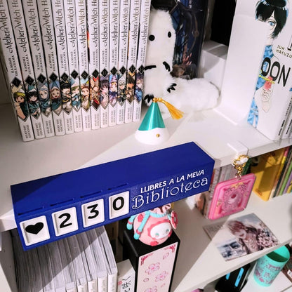 Customizable counter for shelves