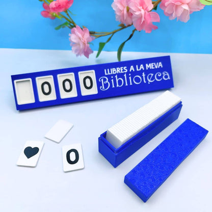 Customizable counter for shelves