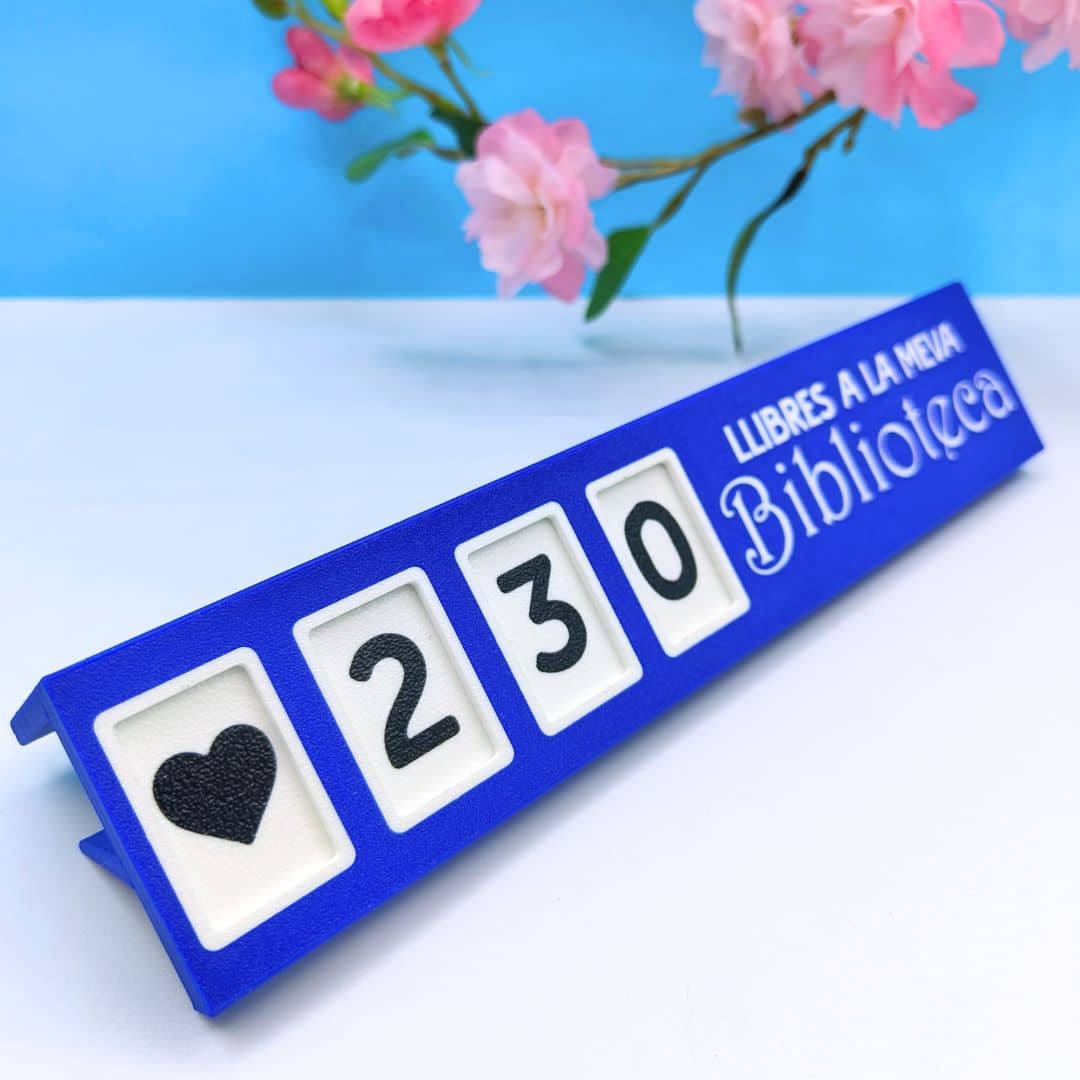 Customizable counter for shelves