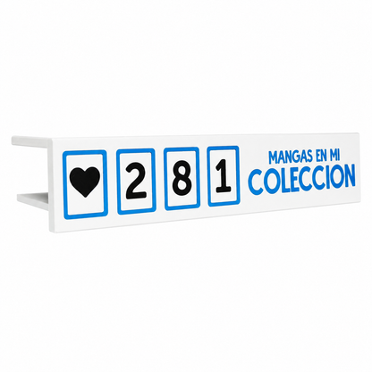 Contador personalizable para estanterías