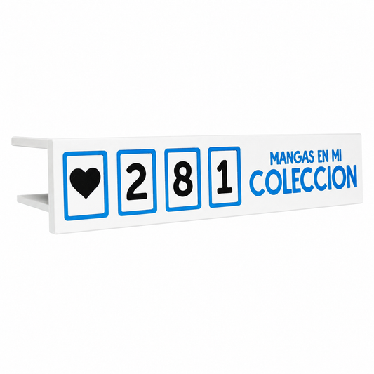 Contador personalizable para estanterías