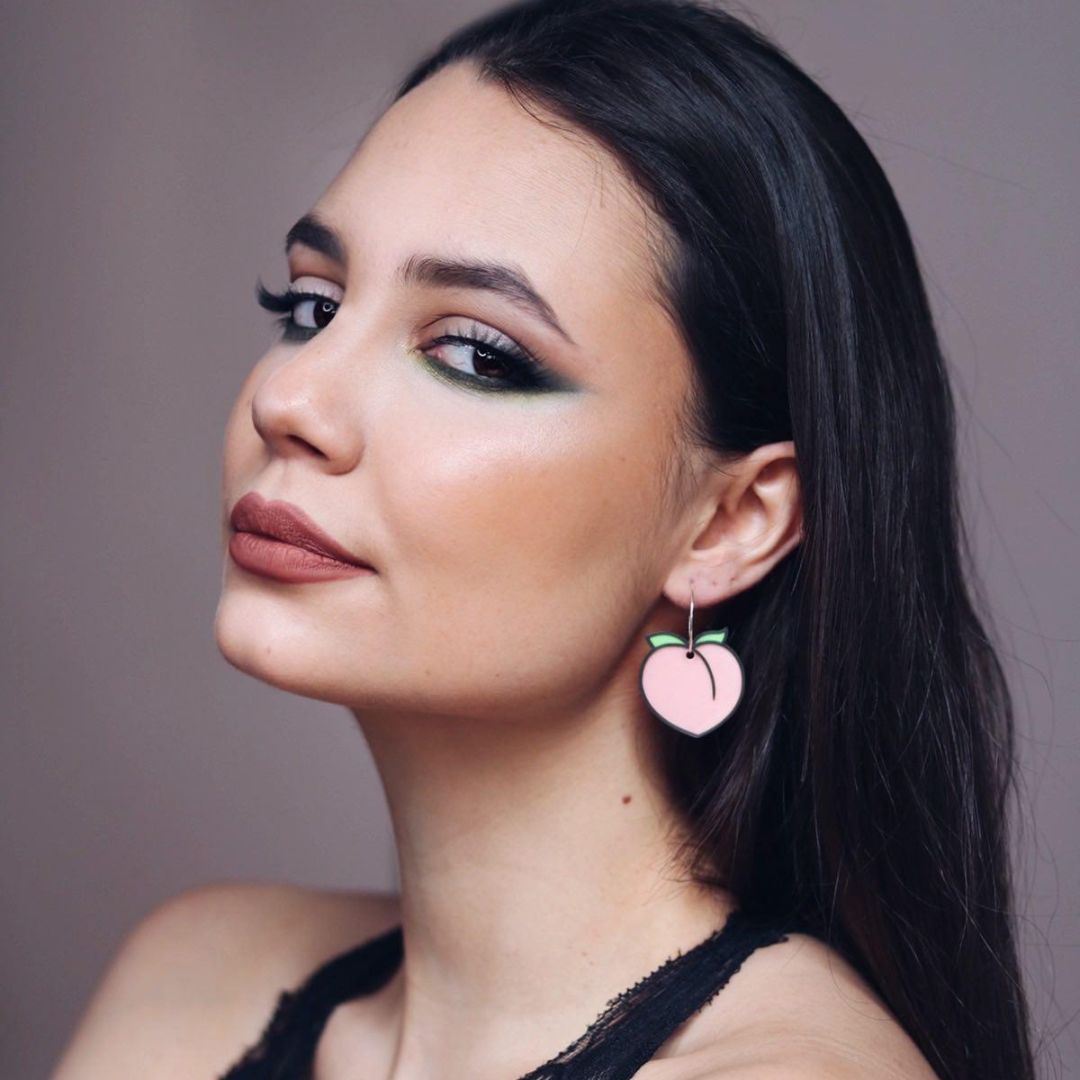 pendientes melocotón x lymo3d