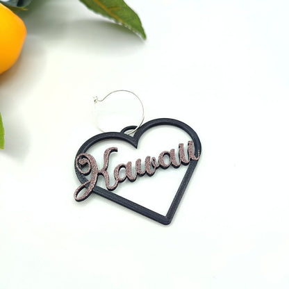 pendientes corazon con texto personalizado lymo3d
