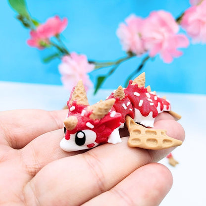 Dragón de helado adorable