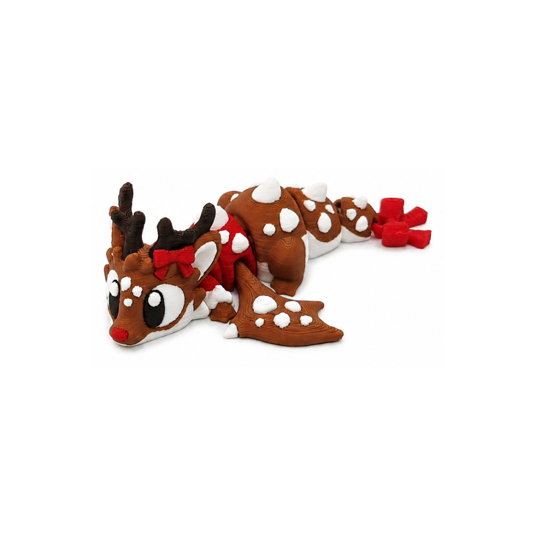 Dragón Reno de navidad articulado