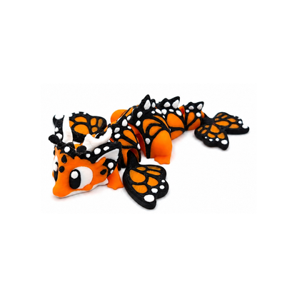 Dragón mariposa monarca articulado