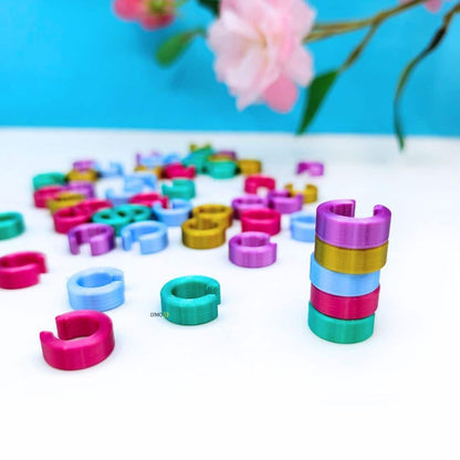 Ear cuffs 3D irresistibles (Colores Básicos)