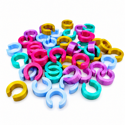 Unwiderstehliche 3D-Ohrklemmen (Basisfarben)