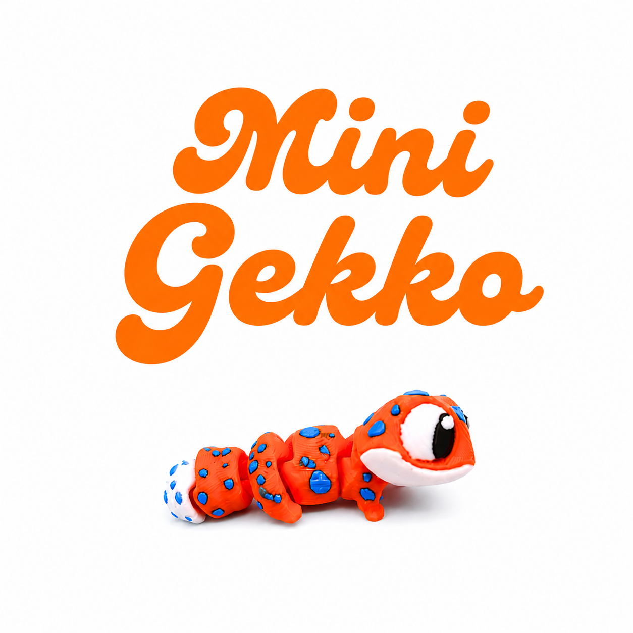Articulated orange gecko
