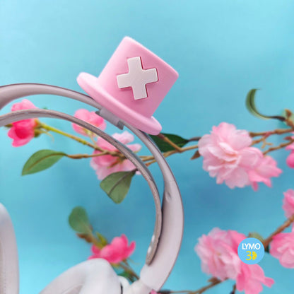 Gorrito medico kawaii para auriculares