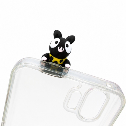 Hipper cerdito negro adorable
