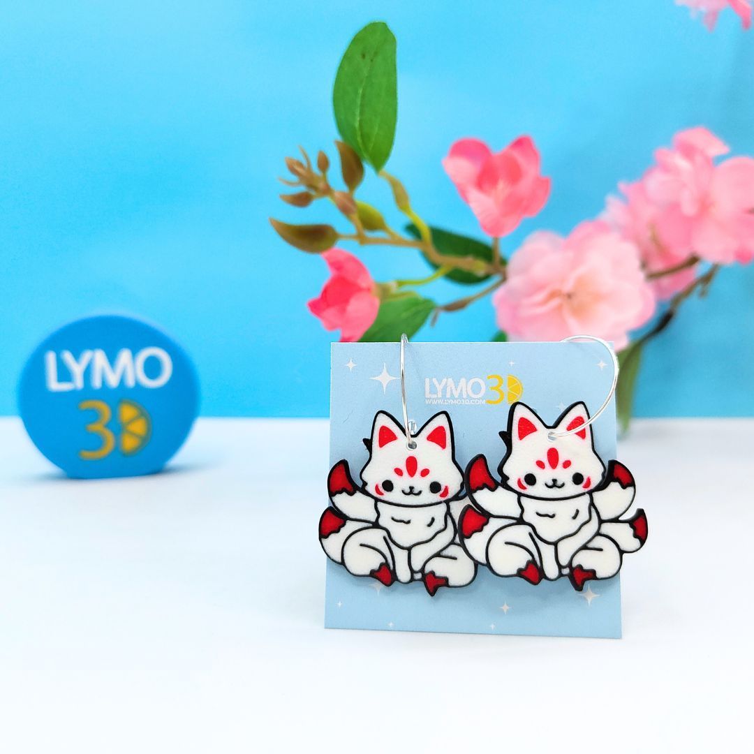 Pendientes Kitsune