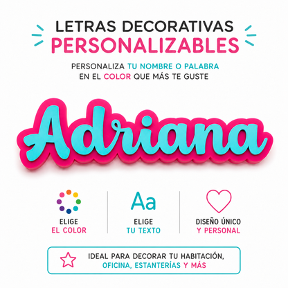 3D decorative letters