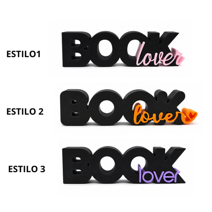 Letras decorativas Book lovers