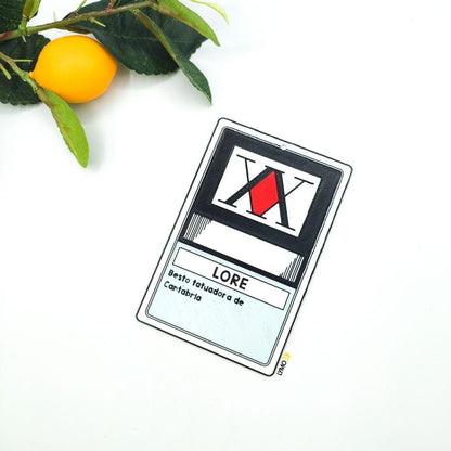 Tarjeta de identificación personalizada